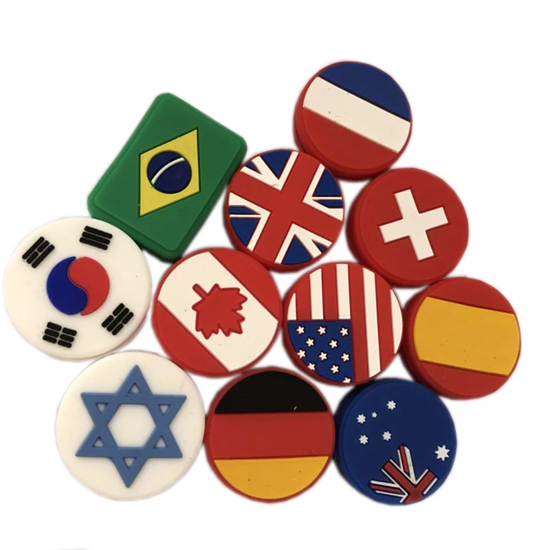 Tennis Vibration Shock-Absorber Dampeners-De-Aus Flag 5pcs SP FR Retail