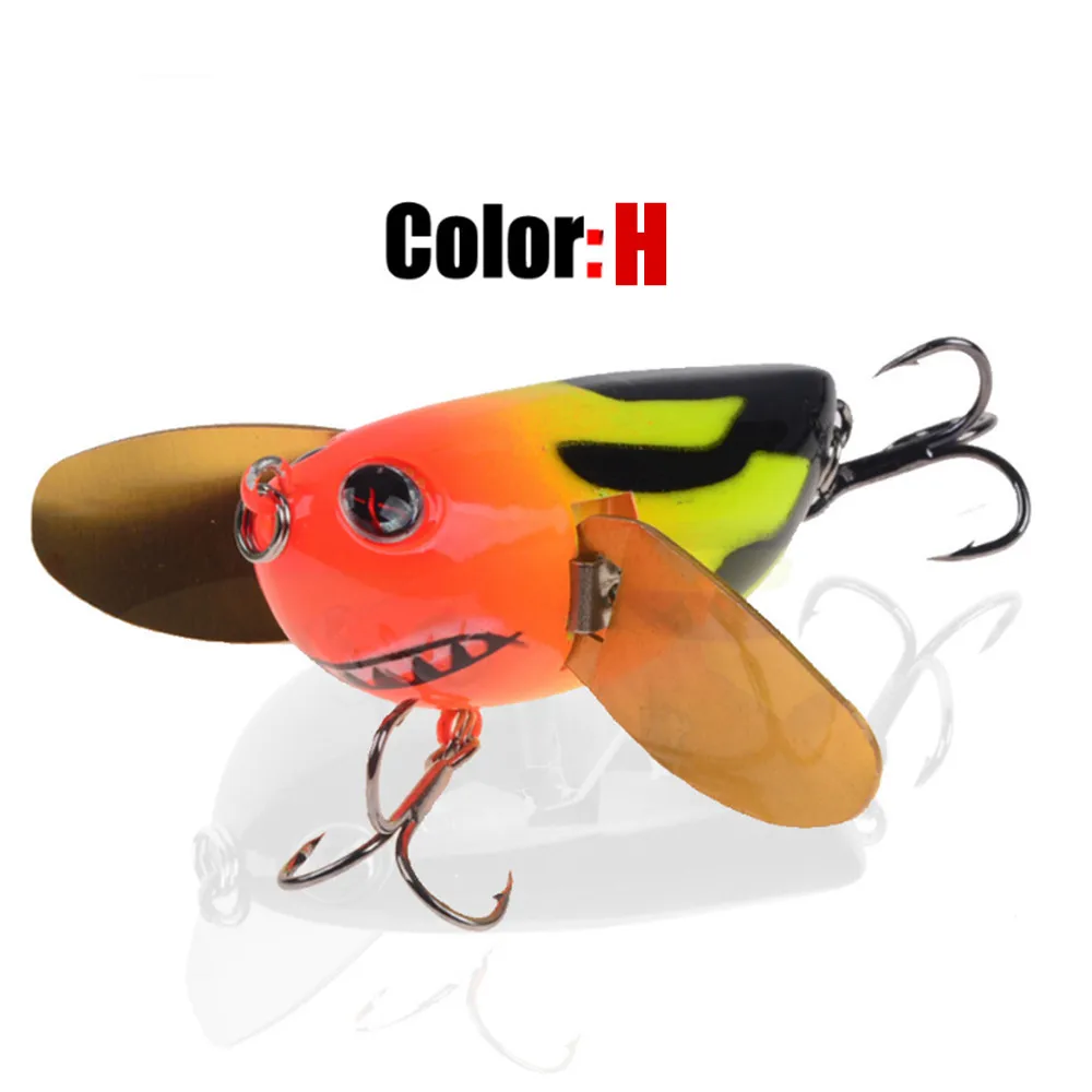 1 шт. Поверхностная приманка наживка 6 см 12,7 г плавающая наживка Топ воды Crankbait воблер, твердая Поппер приманка Whopper Plopper твердая приманка