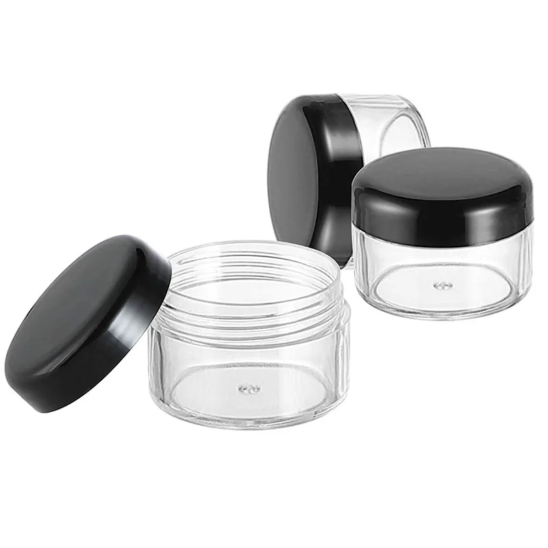 

Promotion 2000PCS 15G Black Plastic Container, Display Jar,15cc Plasitc Jar,1/2OZ Jar