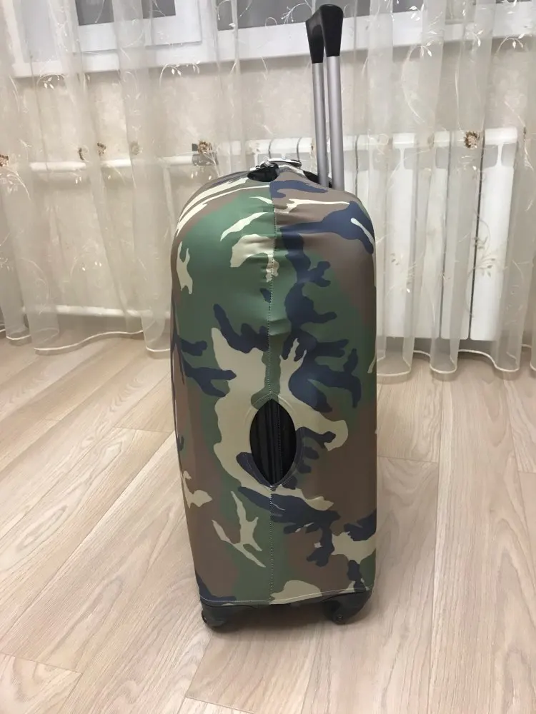 Армейский Камуфляж, аксессуары для путешествий, чехол для костюма, Защитные Чехлы 18-32 дюймов, эластичный багажный пылезащитный чехол, растягивающийся чехол