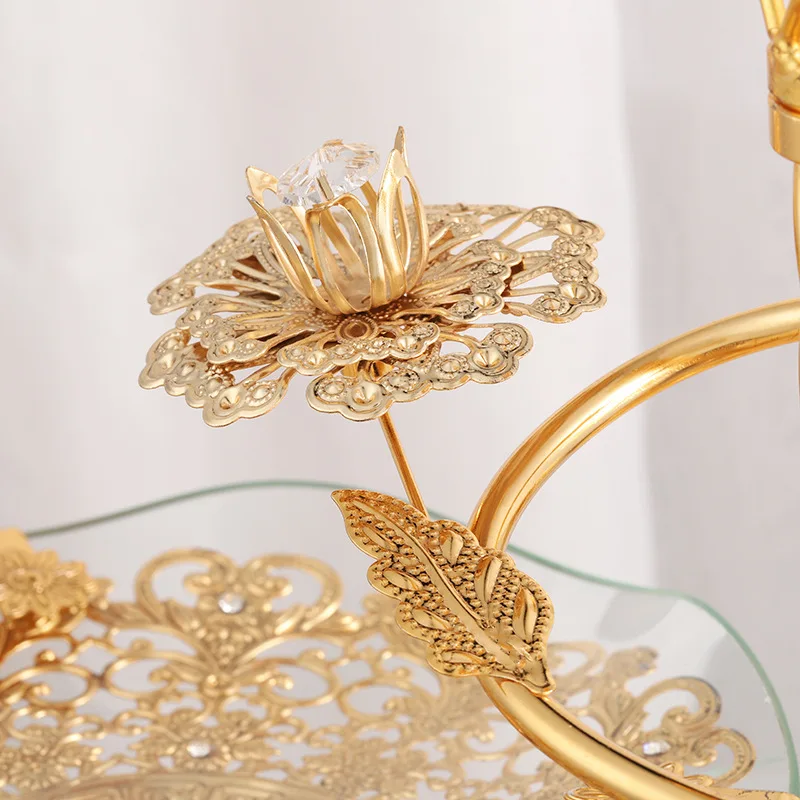 Multi Layer Metal Glass Cake Dessert Stand Rack Fruit Plate Set Dinner Buffet Tray Kitchen Accessories Party Wedding Decoration