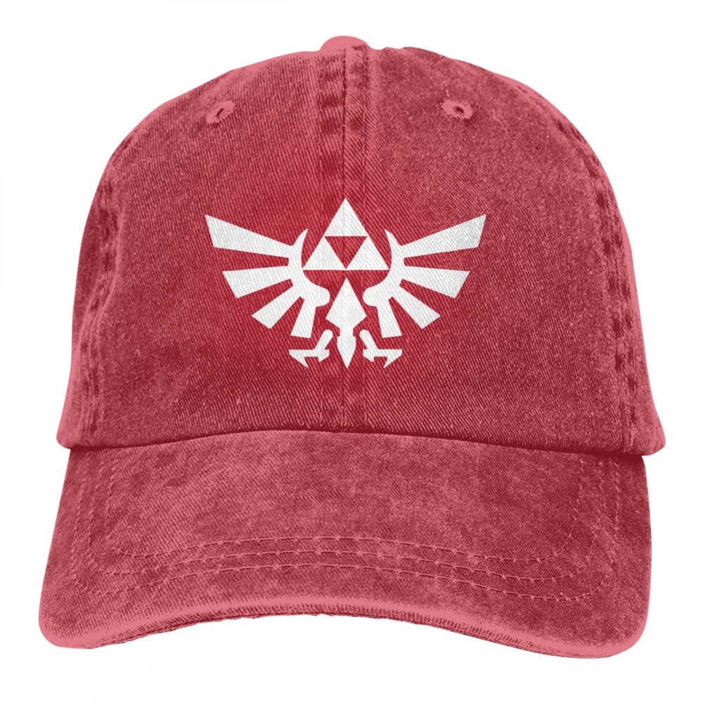 Triforce Wings Zelda Casquette черные унисекс Мужские Женские джинсовые бейсболка с ремешком кепки регулируемые Гольф папа шляпа