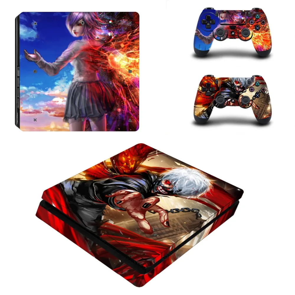 Одежда с надписью «Tokyo Ghoul полное покрытие лицевые панели PS4 тонкая кожа Виниловая наклейка, стикер для Playstation 4 консоли и контроллер PS4