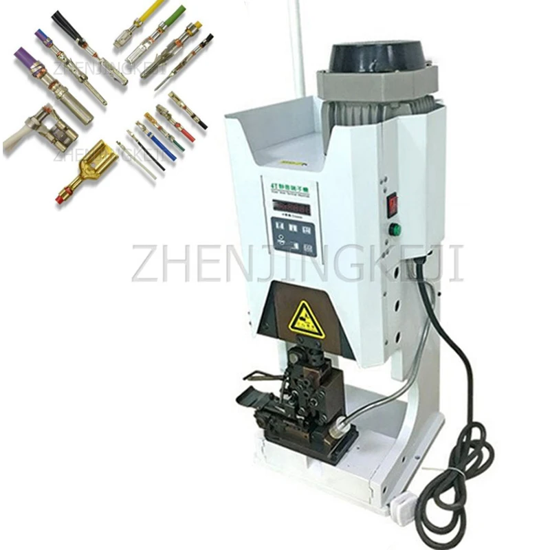 

220V Electric Automatic Mute Terminal Machine Vertical Wire Wrapping Machine Efficient DC/AC Terminal Crimping Machine Equipment