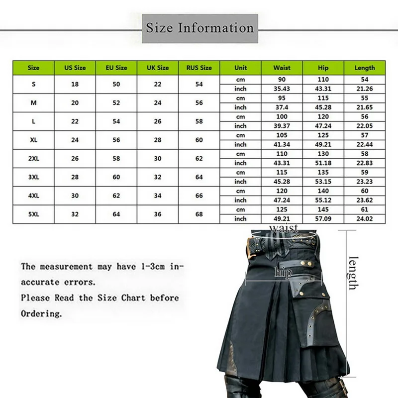 MJARTORIA шотландская Мужская килт традиционная юбка металлическая классическая ретро индивидуальный ремень Двусторонняя Готическая панк клетчатый узор юбки