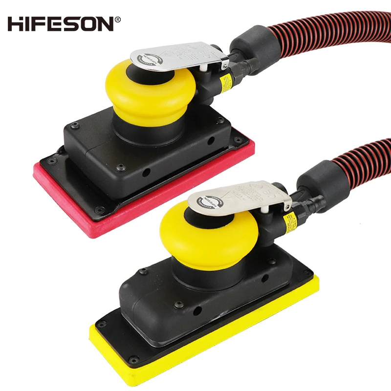 HIFESON 70*198mm Sandpaper Machine Rectangular Pneumatic Dry Grinder Automobile Spray Paint Putty Grinder