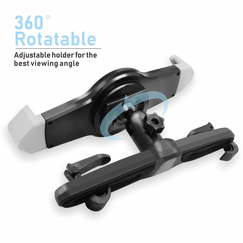 

Car Headrest Mount 360 Rotate Tablet Headrest Holder for iPad Tablets 7-10inch ING-SHIPPING