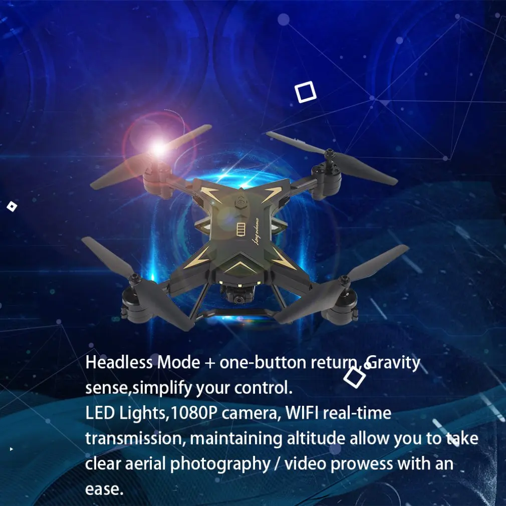 RC вертолет KY601S Профессиональный Дрон с камерой HD 1080P wifi FPV Квадрокоптер Дрон игрушки для детей 15 минут время игры