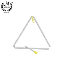

M MBAT 6/7/8 Inch Triangle Music Orff Instrument Band Early Educational Children Triangle Rhythm Percussion Funny Toy Gift