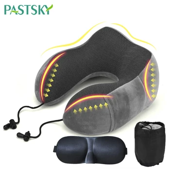 

U Shaped Memory Foam Soft Pillows Travel Headrest Neck Support Slow Rebound Cervical Health care Airplane Office Anti-fatigue