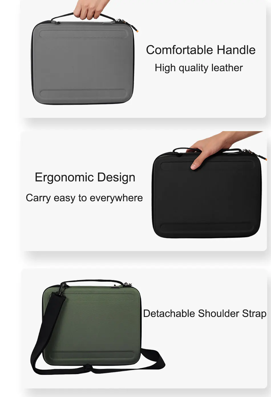 WiWU Laptop Bag for iPad Pro 12.9 Shockproof EVA Tablet Bag for iPad