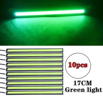 

10Pcs/kit LED Strip Green Daytime Running Lights Fog COB Car Lamp Universal