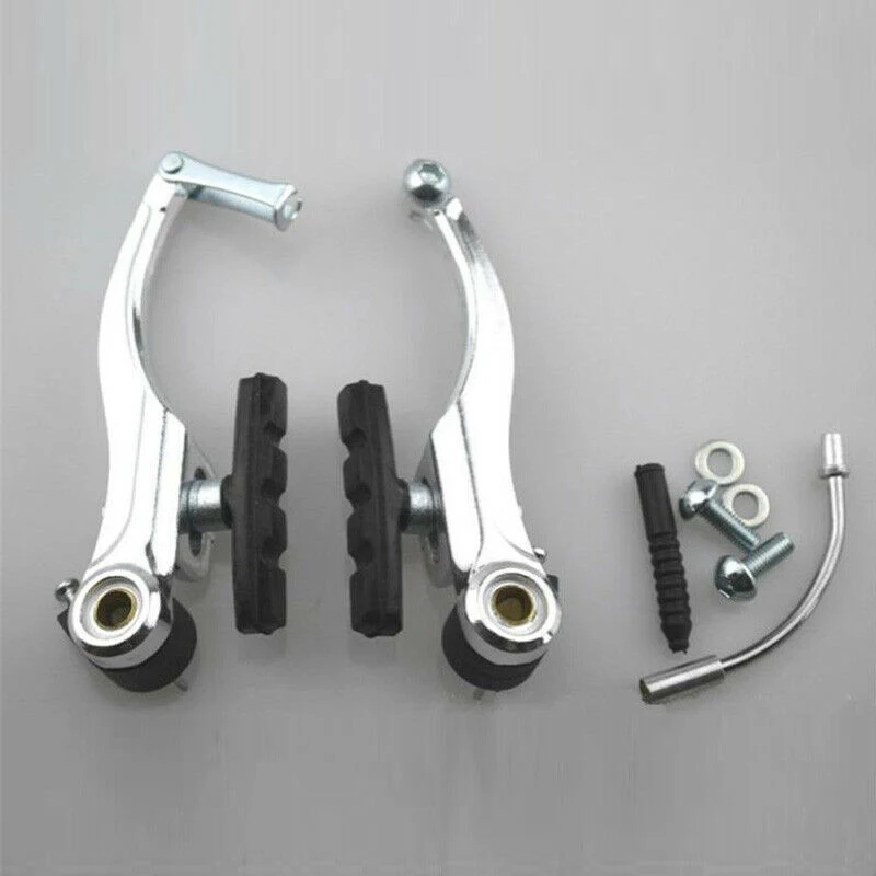 

Hot Aluminum Alloy V Brake Bicycle Cycling Curved Rods Bike Brakes Full Set MVI-ing