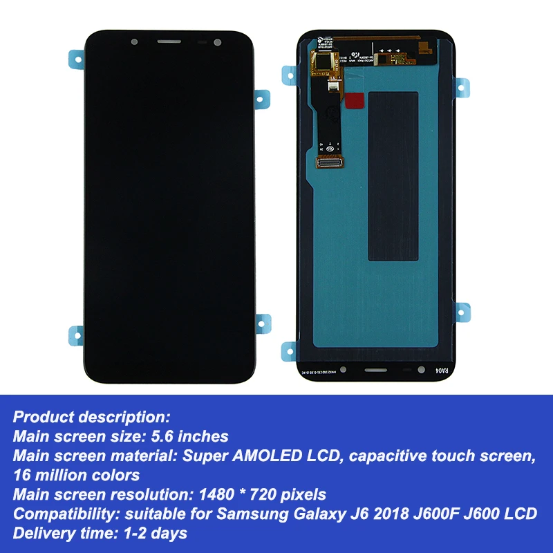 100% протестированный ЖК монитор 5 6 &quotOLED J6 2018 для Samsung Galaxy J600 J600F J600Y J600G цифровой