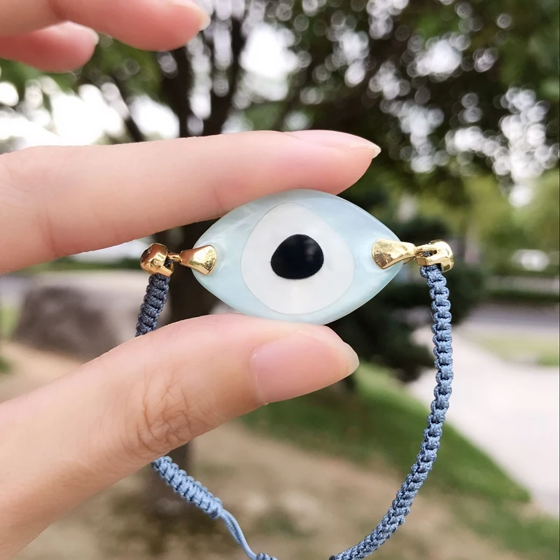 Турецкий Хрустальный Браслет evil Eye Pusera, новинка, модные бусы из стекла и камней, женские браслеты, Bohe Bileklik, веревка, цепочка, ювелирные изделия