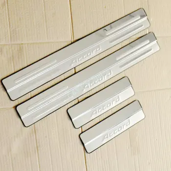 

Stainless Steel Door Sill Scuff Plate Guard Sills Protector Trim For 2008-2012 Honda Accord 8th