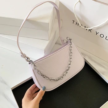 

NEW French Design Fashion Stone Pattern Armpit Bag & Elegant Chain Handbag Shoulder Bag Width 22cm Height 12cm Thickness 8cm