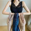 Autumn and Winter Seamless Sexy Lace V-neck Bottoming Sling Fleece Vest Women 's Thermal Underwear with Chest ► Photo 1/5