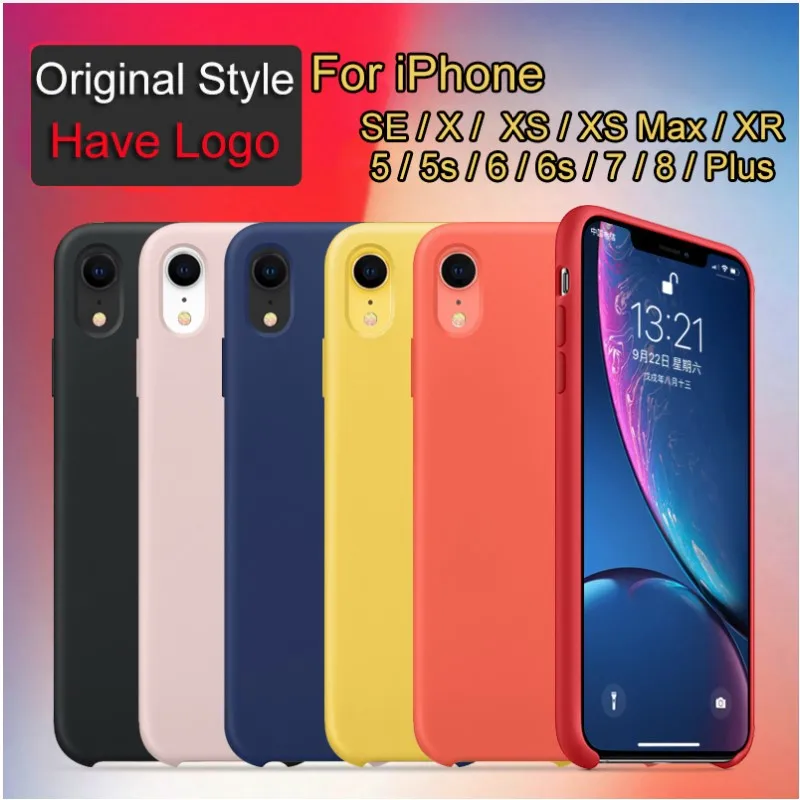 Чехол для iPhone Xs MAX XR X Чехлы Apple 7 8 6 s Plus 5s SE оригинальный официальный Стильный
