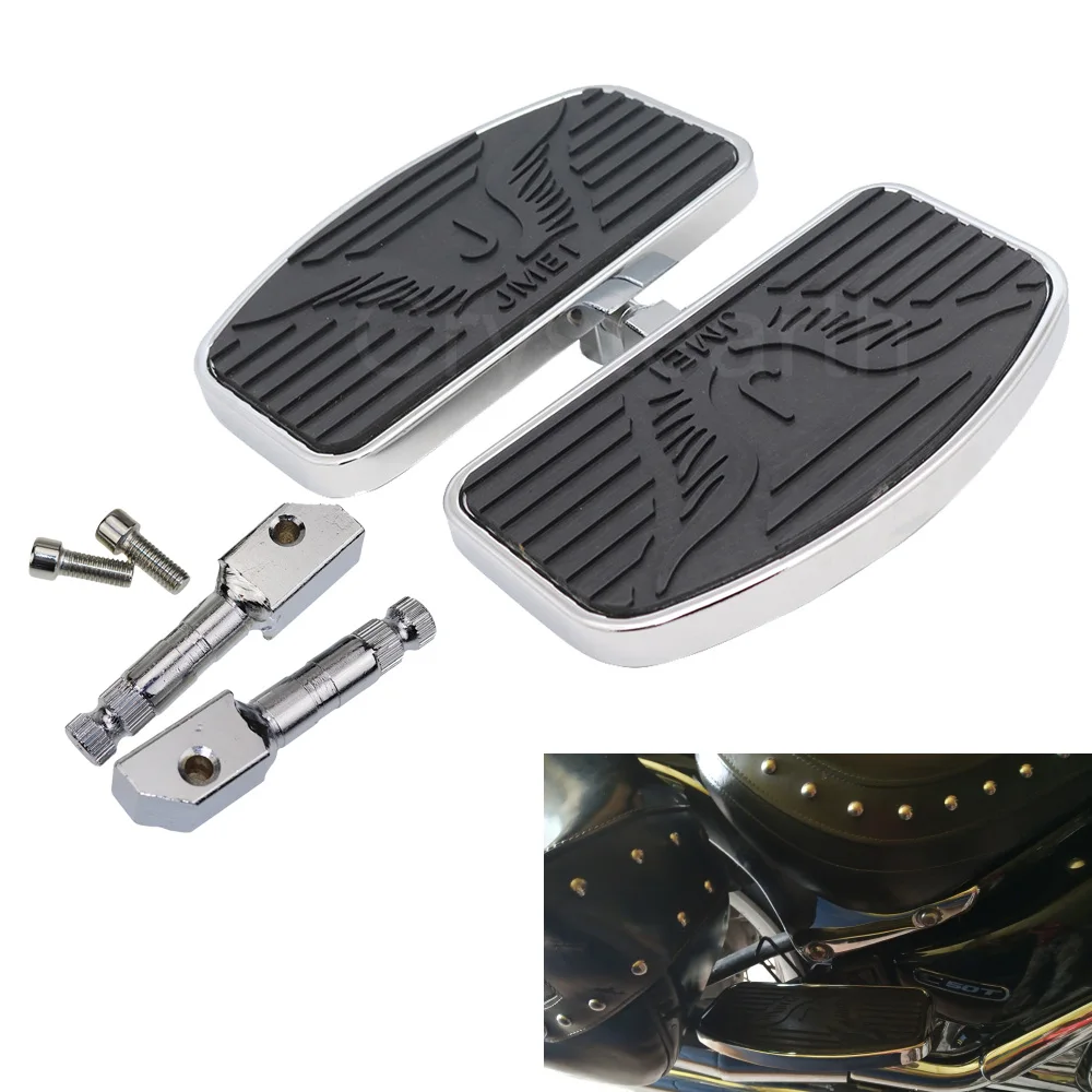 Универсальные мотоциклетные задние широкие подножки для ног Yamaha Dragstar/Vstar XVS400 XVS650