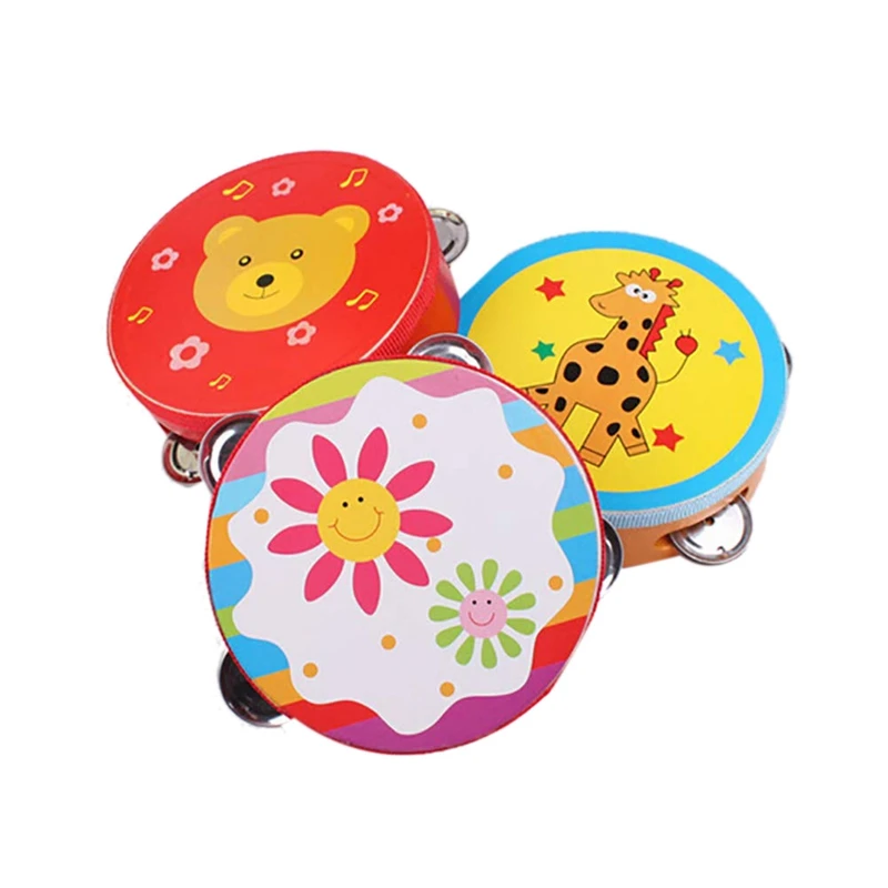 Детский музыкальный инструмент погремушки и барабаны Детские колокольчики