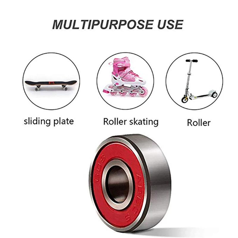 10 шт. ABEC 9 608 RS скейтборд подшипники для Лонгборда роликовые подшипники|Скейтборд|