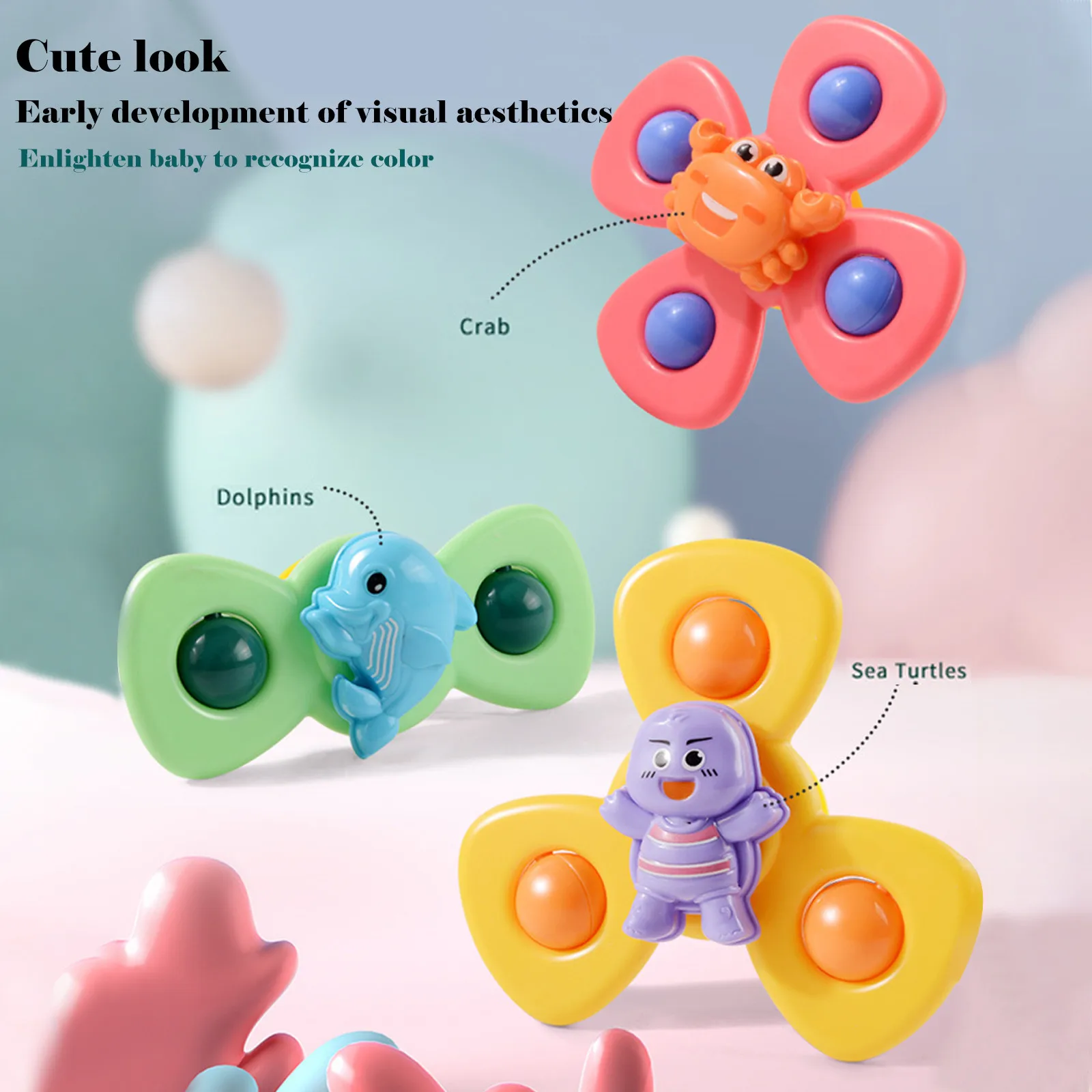 Juguete giratorio para bebés, giroscopio clásico, regalo de cumpleaños para niños, juguetes sensoriales para el baño, novedad
