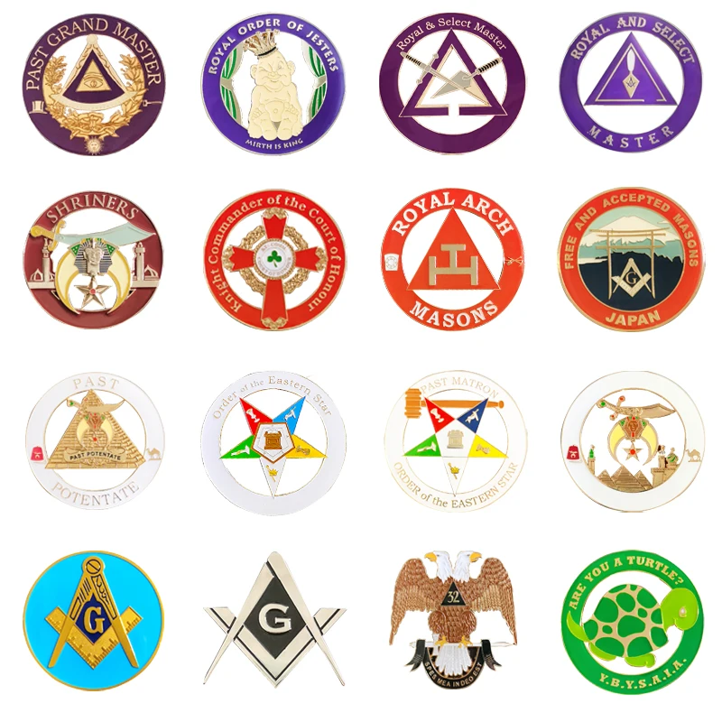Freemason символ масонов для автомобиля Stickers Metal G Орел черепаха королевская Арка
