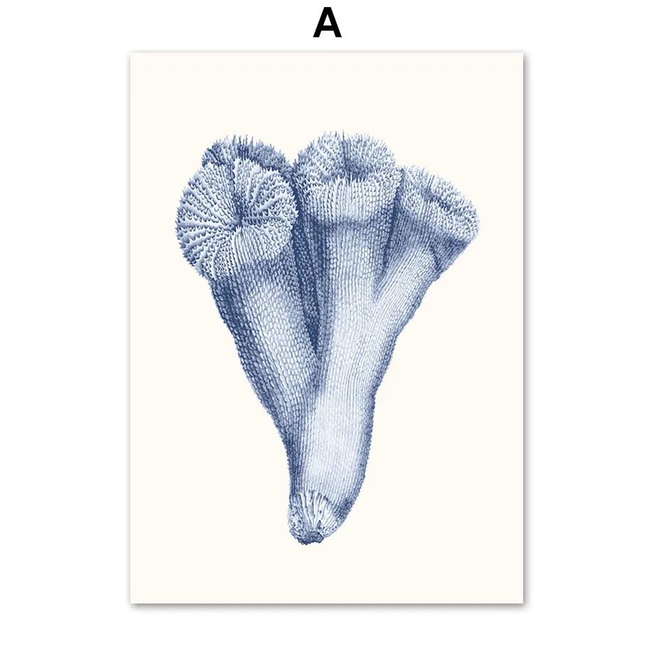 Fossil-Snail-Coral-Whale-Octopus-Vintage-Wall-Art-Canvas-Painting-Nordic-Posters-And-Print-Wall-Pictures (3)