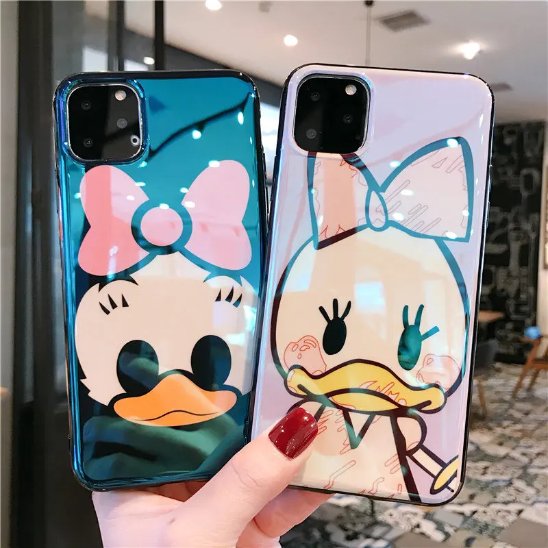Модный чехол Blue Ray для iPhone 11 Pro, мягкий силиконовый чехол с милым рисунком Минни Маус для iPhone 7 8 6 S Plus X XR Xs Max, чехол