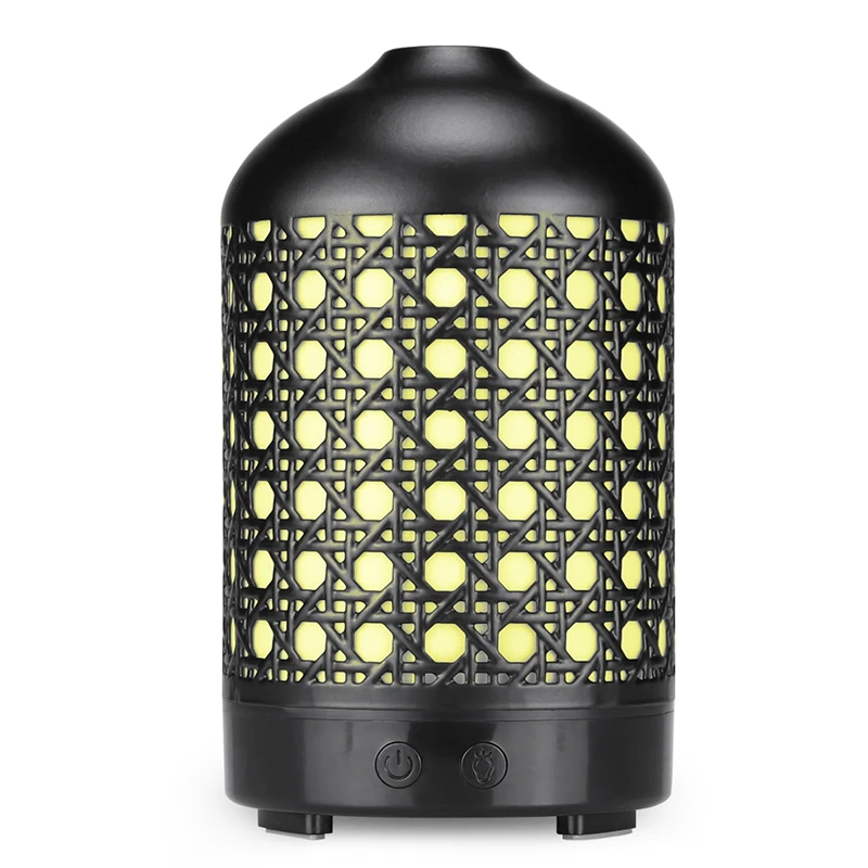 Metal Essential Oil Diffuser 100Ml Aroma Diffuser Ultrasonic Aromatherapy Humidifier Cool Mist Maker for Home Office