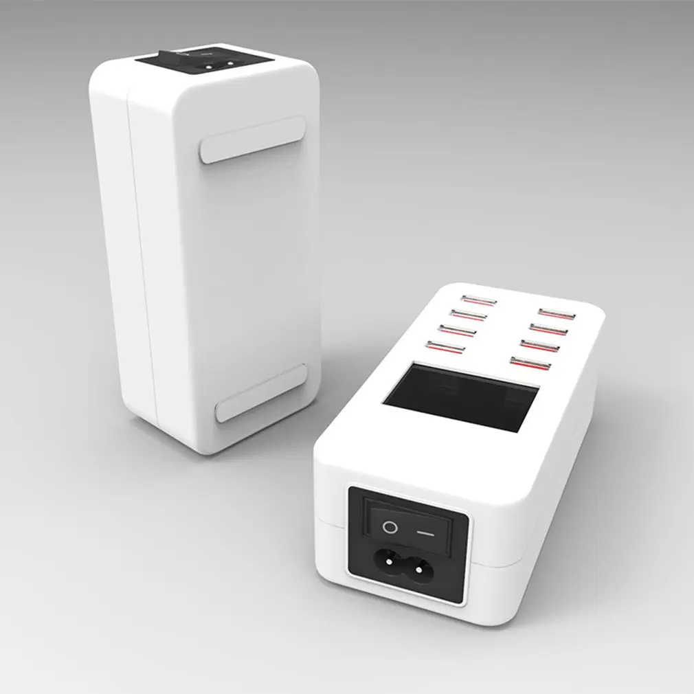 Умное зарядное устройство USB светодиодный дисплей 8 портов 40 Вт Быстрая зарядка для iPhone для iPad для samsung для huawei для мобильного телефона Xiaomi