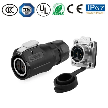 

M16 Waterproof connector 2pin male socket female plug wire Waterproof connector aviatio signal connector