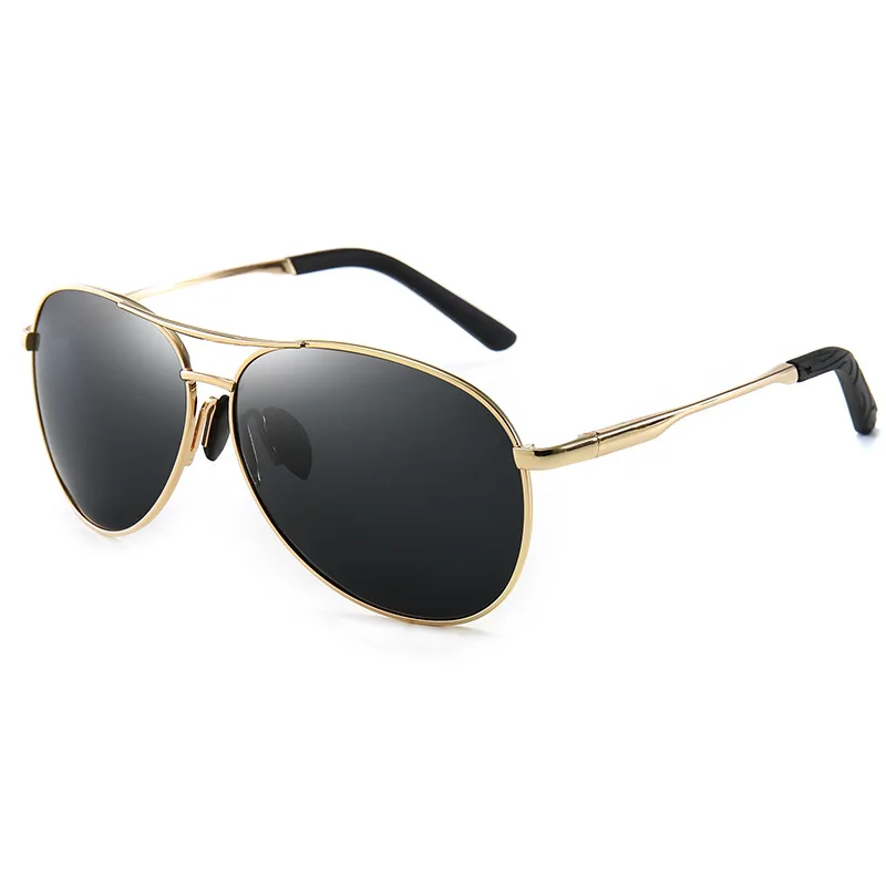 Классические поляризованные солнцезащитные очки с антибликовым покрытием для мужчин и женщин, солнцезащитные очки для вождения, мужские очки UV400, пилот водитель, винтажные очки - Название цвета: C