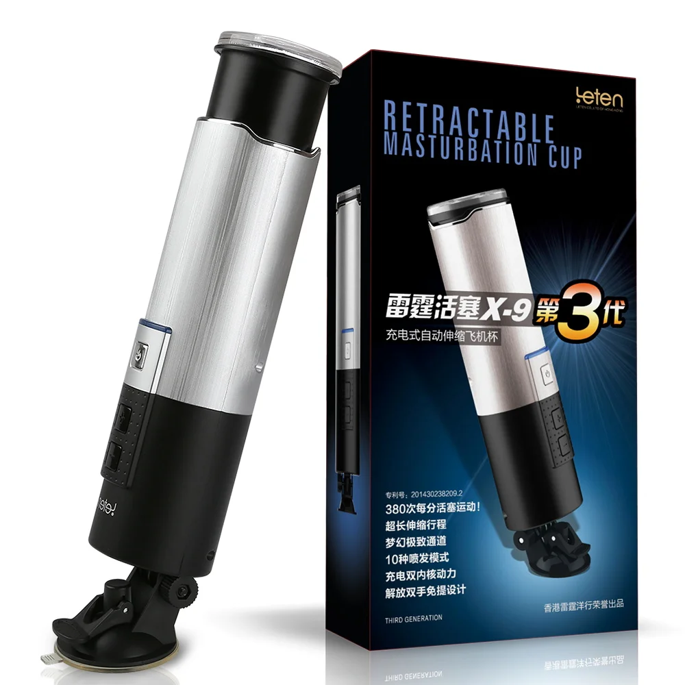 Leten Piston Мужской мастурбатор 0 380/мин быстро выдвижной полностью автоматический