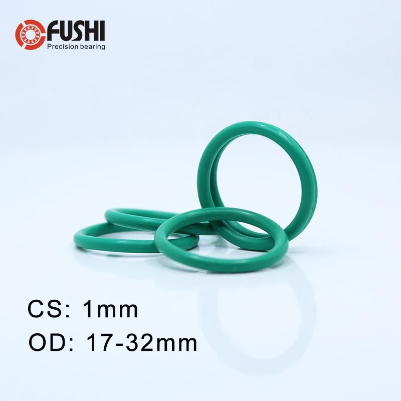 Резиновое уплотнительное кольцо CS1mm FKM OD 17/18/19/20/22/24/25/28/30/32*1 мм 50 шт. фторвая
