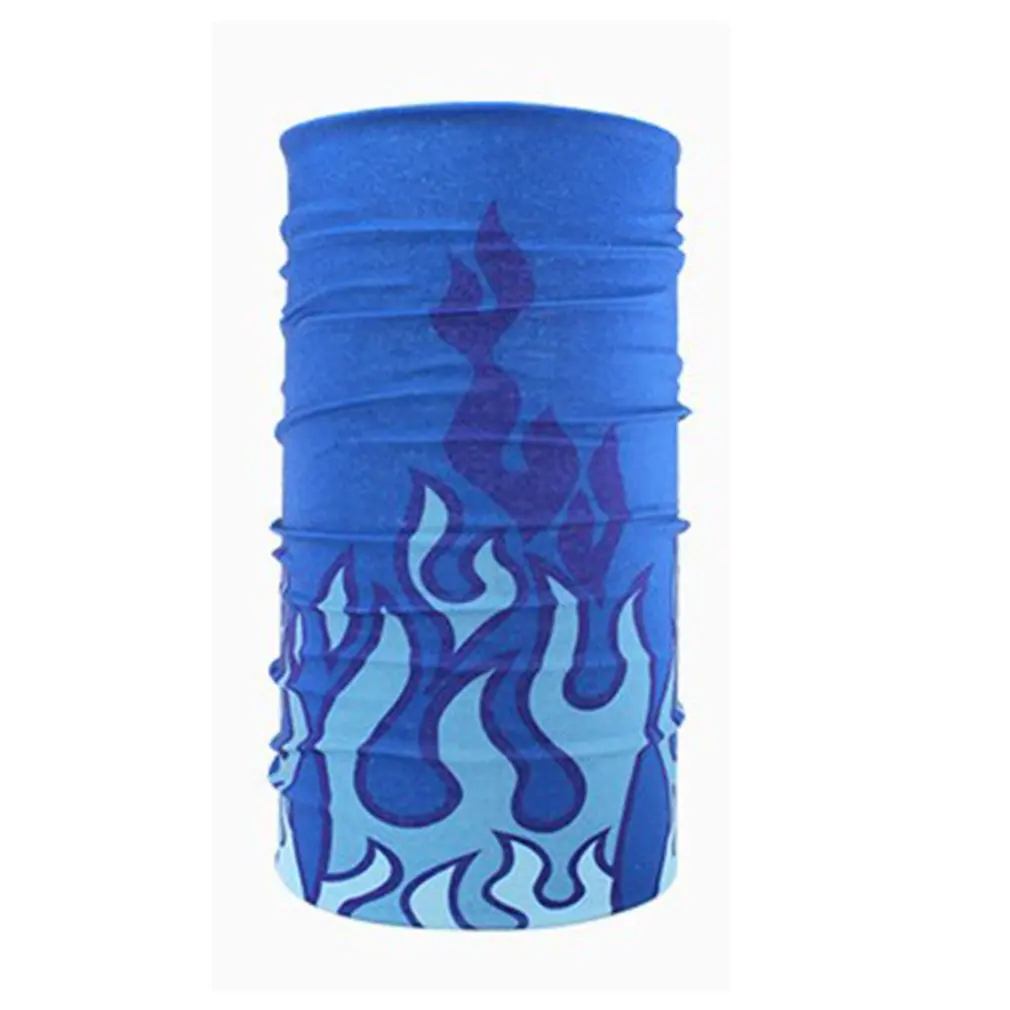 blue flame Бесшовный Многофункциональный волшебный платок для верховой езды и смены головных шарфов солнцезащитный ветронепроницаемый Зонт нагрудник Туристическое оборудование - Цвет: blue flame