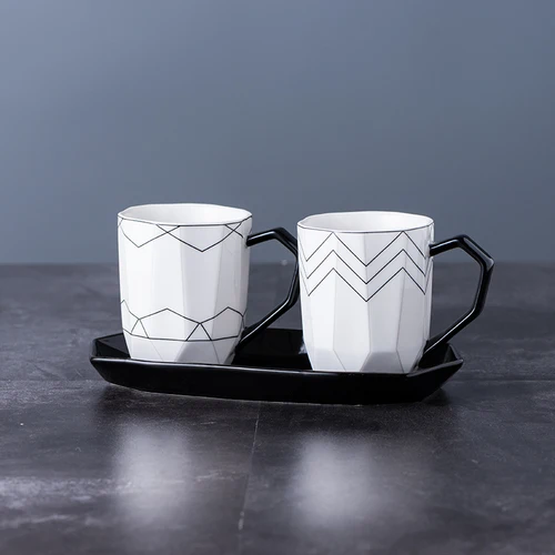 Керамический умывальник для ванной комнаты простой Поднос тип Щетка для полоскания рта чашка зубная банка держатель для зуба пара чашек чехол для зубной щетки - Цвет: A-B001