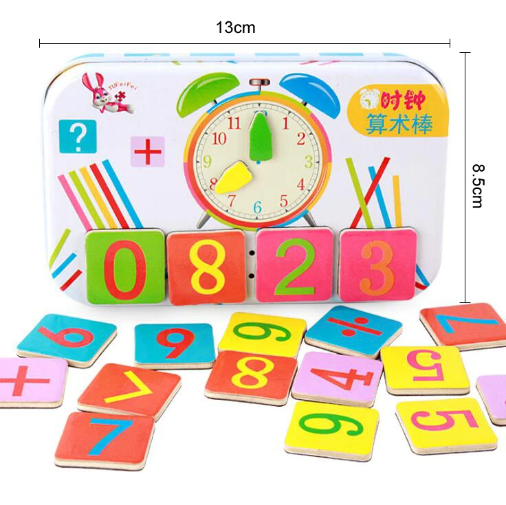 Дошкольного Монтессори игрушки рассчитывать геометрический Форма познания матч ребенка раннего образования учебных пособий математические игрушки для детей, GYH - Цвет: WJ20190928001Z