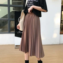 Весна Осень Повседневная Милая плиссированная юбка женская одежда однотонная черная с высокой талией женское платье Kawaii Mori Girl K140