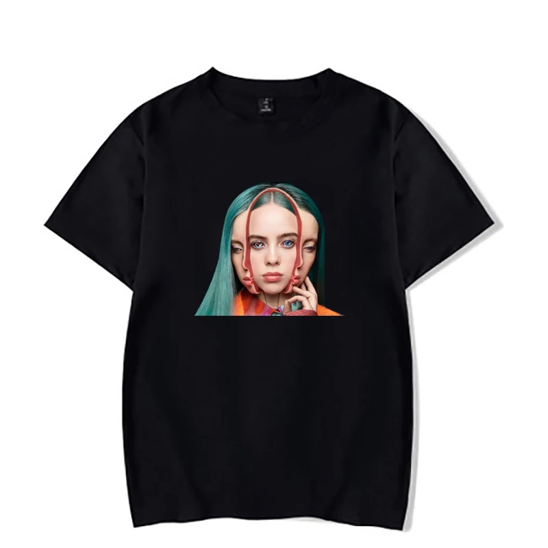 Модная детская одежда Billie Eilish, топы для маленьких девочек, футболки для мальчиков и девочек-подростков, школьные футболки, Kpop, повседневный Детский костюм