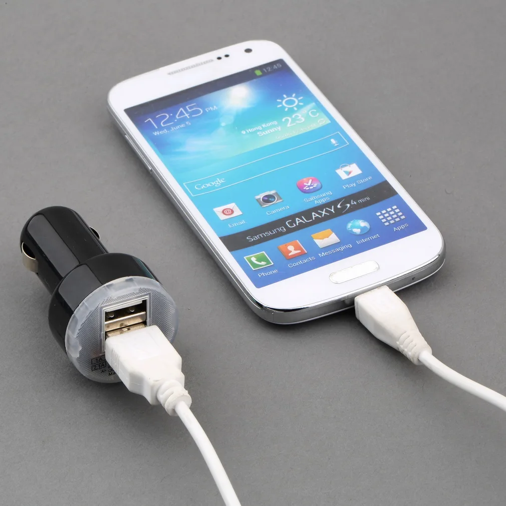 Популярный мини USB 2 порта универсальный адаптер для iphone6 5 5S для samsung для sony для htc usb