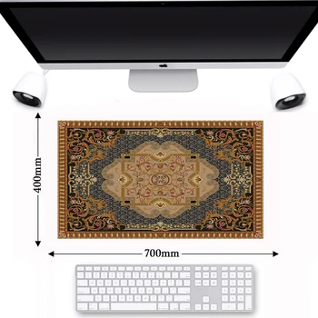 

Big Persian Carpet Woven Rug Bohemia Mouse Pad Retro Style Laptop Carpet Gaming Mousepad Decor Craft Non-slip Table Mice Pad Mat