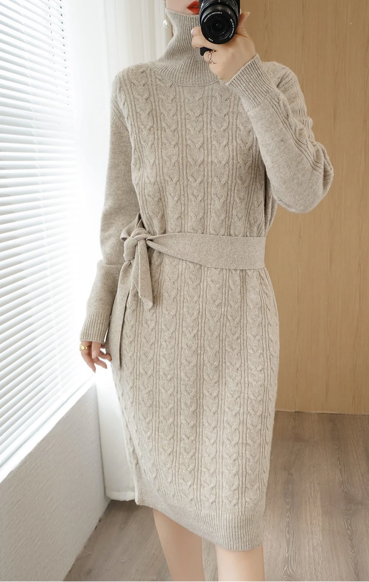 Длинное Вязаное Платье Купить