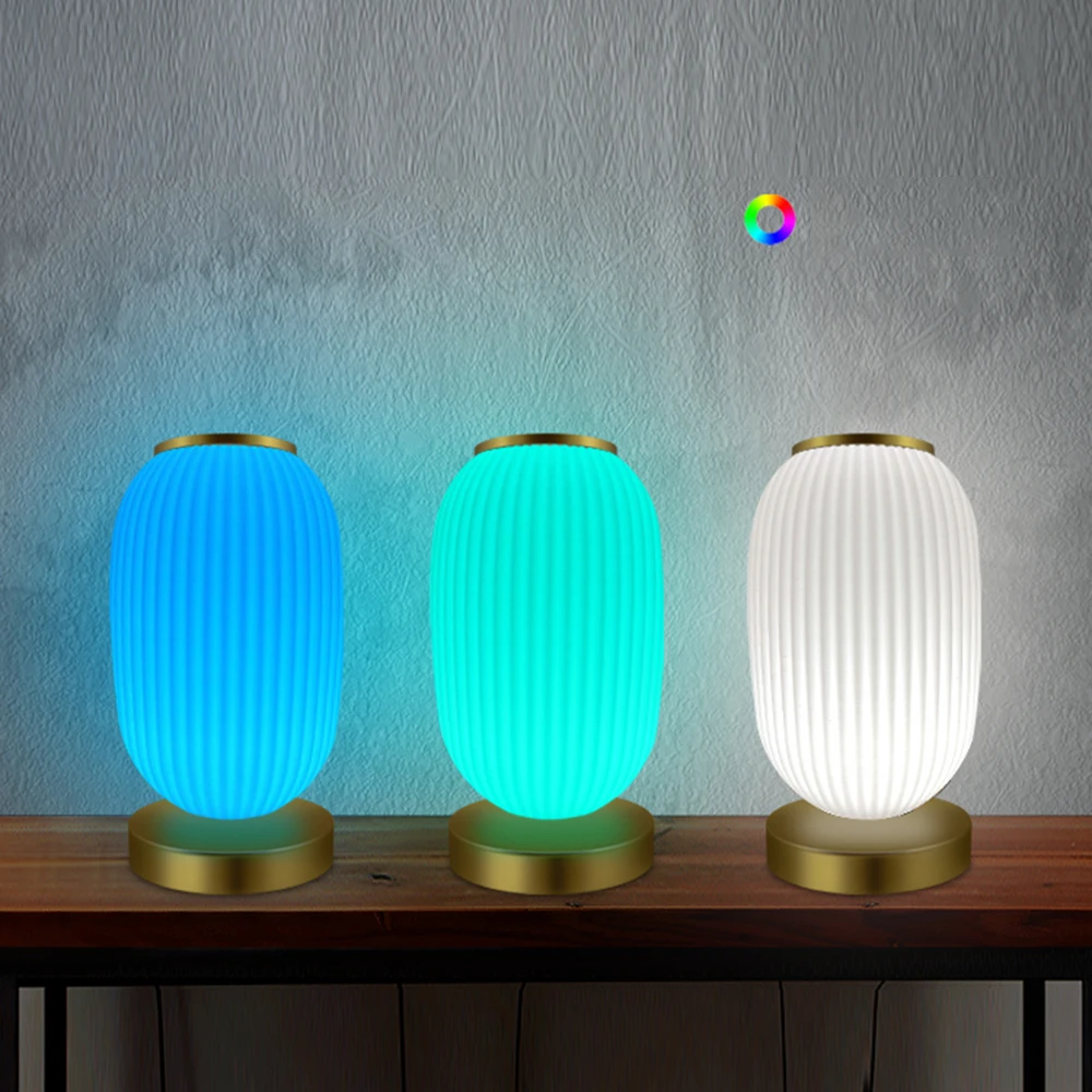 

Smart Table Lamp APP WIFI Control Compatible With Amazon Alexa Google Home Voice Control RGB LED Dimmable Night Light Bedroom