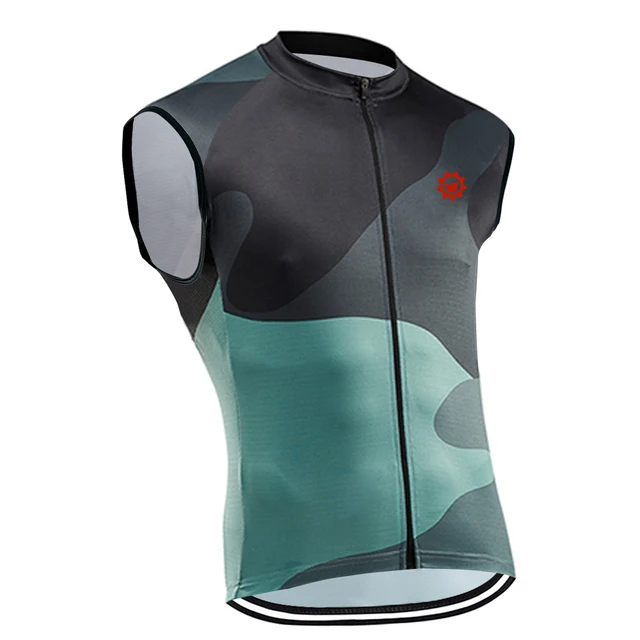 Men Pro Cycling Clothing Summer Cycling Jersey Sleeveless Vest Men Quick Dry Mountain Bike Clothes Breathable Bicycle Shirt 3