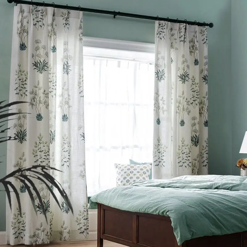 Затемняющие шторы JCyh из белого льна для гостиной современные оконные спальни