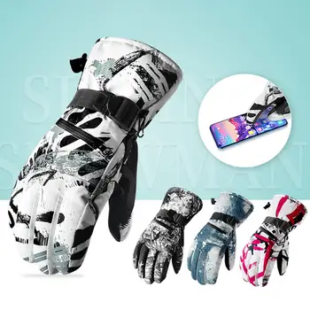 

Men Women Winter Windproof Waterproof Thermal Driving Ski Sports Finger Gloves