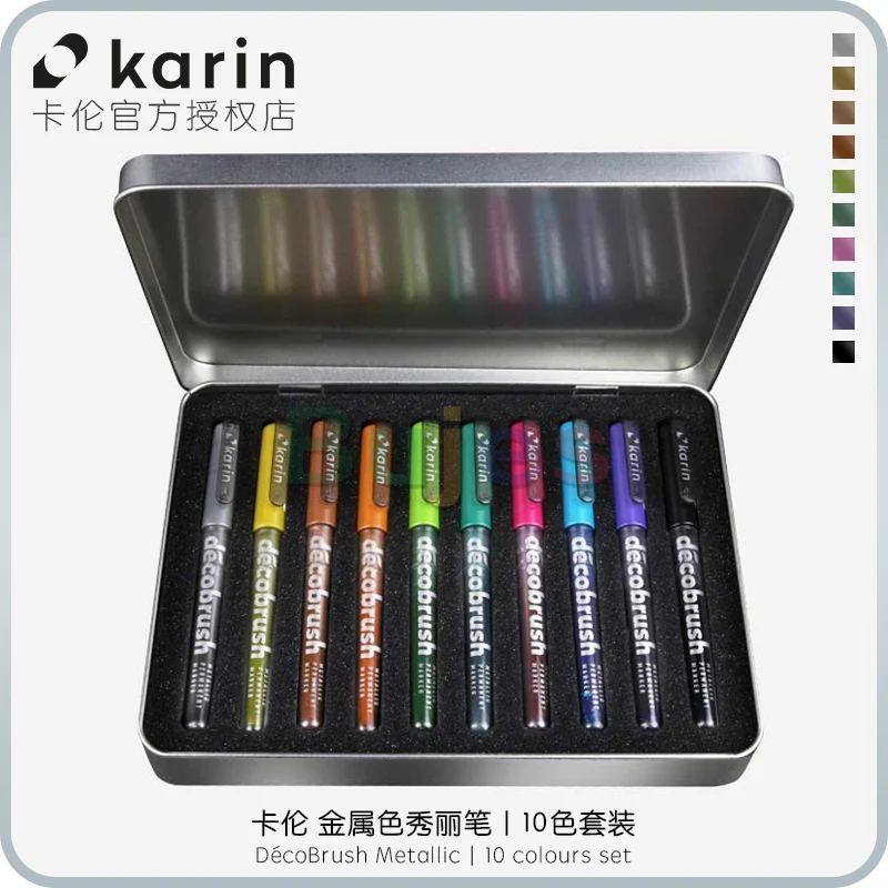 Karin Pigment DecoBrush Brush Marker Pen, Nude Colors 12, Opaque, Matte  Paint Colours Can Be Blended, Can Create Freely - AliExpress