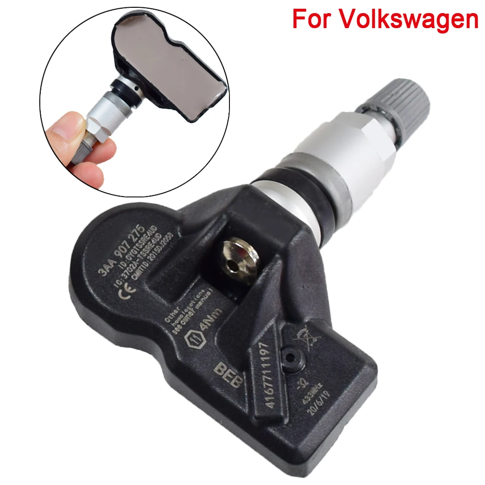 1 шт. датчик давления в шинах 3AA907275 TPMS датчик для Volkswagen Tiguan CC 2011- давление в шинах 3AA907275F 3AA907275D 433 МГц